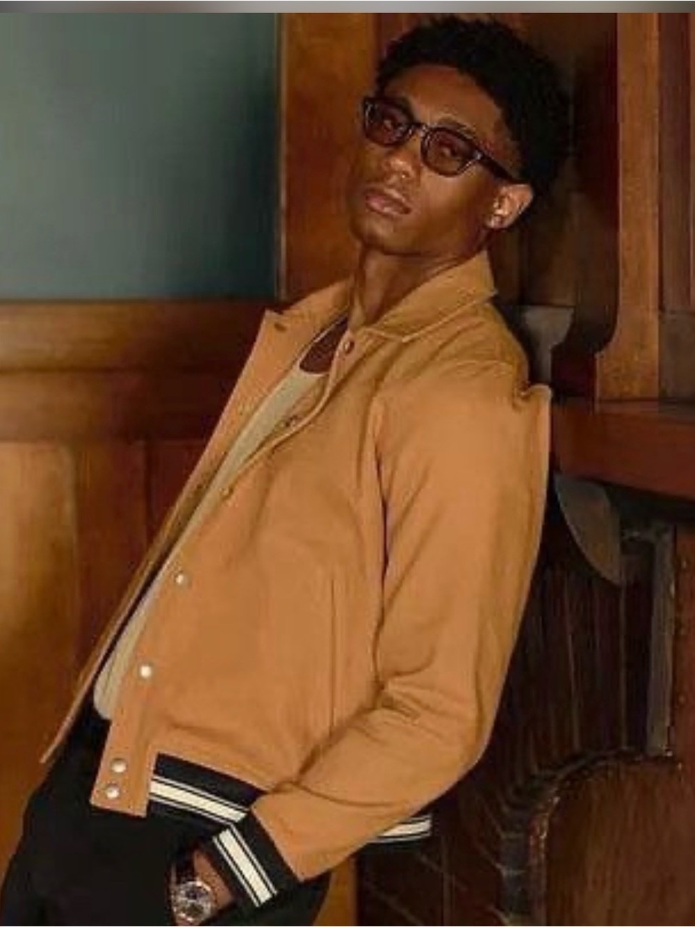 NWT $480 Percival x Illaria Varsity Canvas Bomber size small